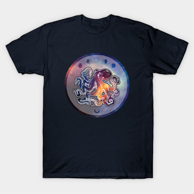 Space Octopus T-Shirt by zombiepickles